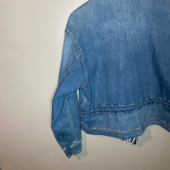 Veronica Beard Roz Drawstring Denim Jacket - Picture 12 of 15